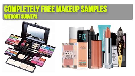 100 percent free makeup samples.